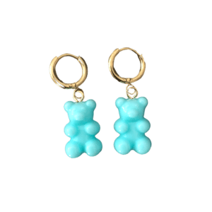 Boucles d’oreilles – Nounours bleu