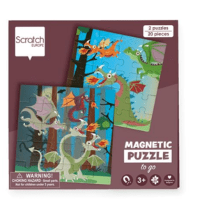 Livre puzzle magnétique dragons