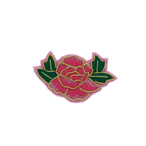Broche fleur rose
