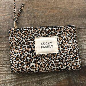 Pochette Lucky family léopard