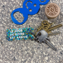 Le jour de boire porte clefs