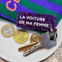 porte clefs la voiture de ma femme