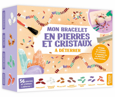Kit à déterrer – mon bracelet en pierres et cristaux