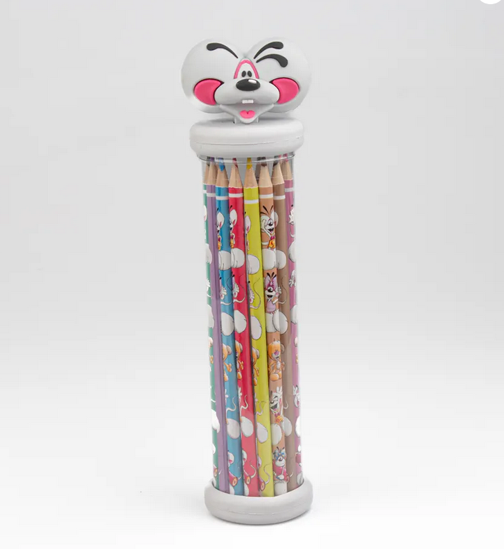 Pot à crayons de couleurs 3D Diddl