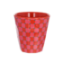 Verre gobelet mélamine M carreaux rouge