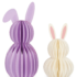 Set de 2 petits lapins pliables - Pâques
