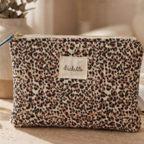 pochette plate bichette léopard