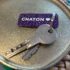 Porte-clefs paillettes Chaton
