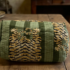 Trousse rayures léopard vert