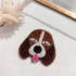 Broche artisanale chien beagle