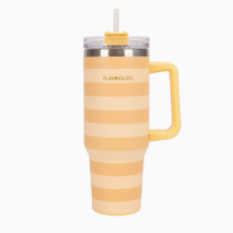 thermos jaune rayures