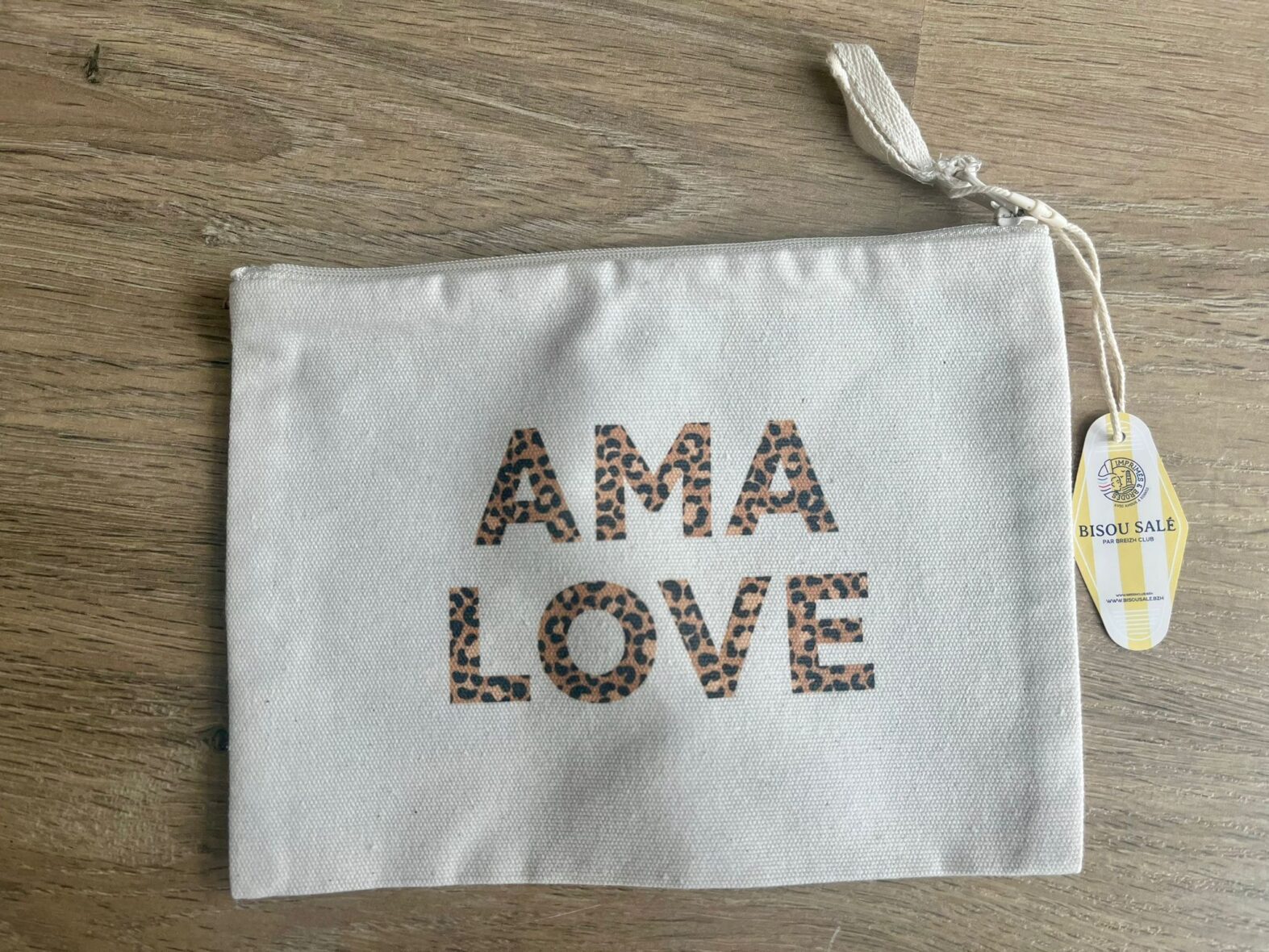 Pochette AMA LOVE léopard