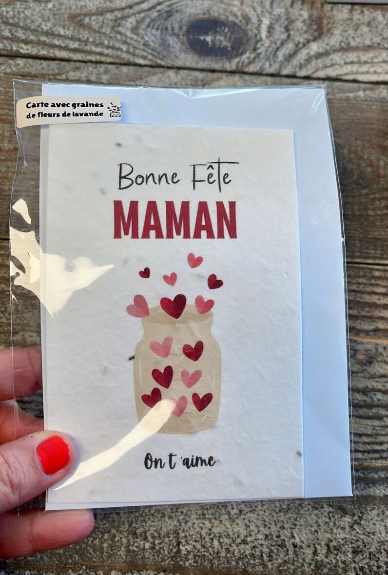 Carte à graines bonne fête Maman !