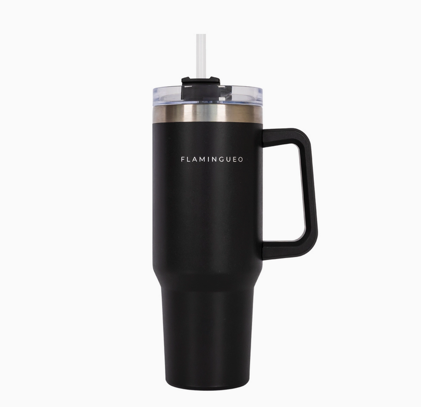 Mug thermos XL – noir : du style et de la fraicheur !