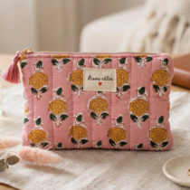 pochette bisou calin rose