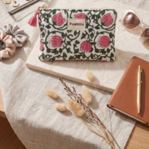 pochette poulette vert rose