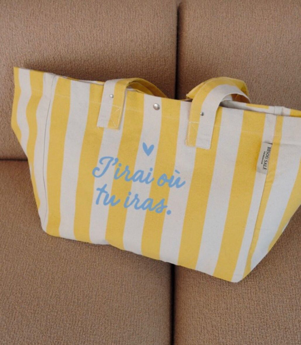 Sac cabas XL J&rsquo;irais où tu iras