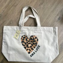 sac cabas coeur léo ama love