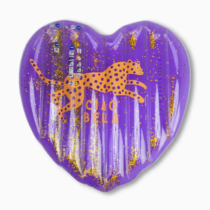 bouee-piscine-matelas-coeur-paillettes-leopard