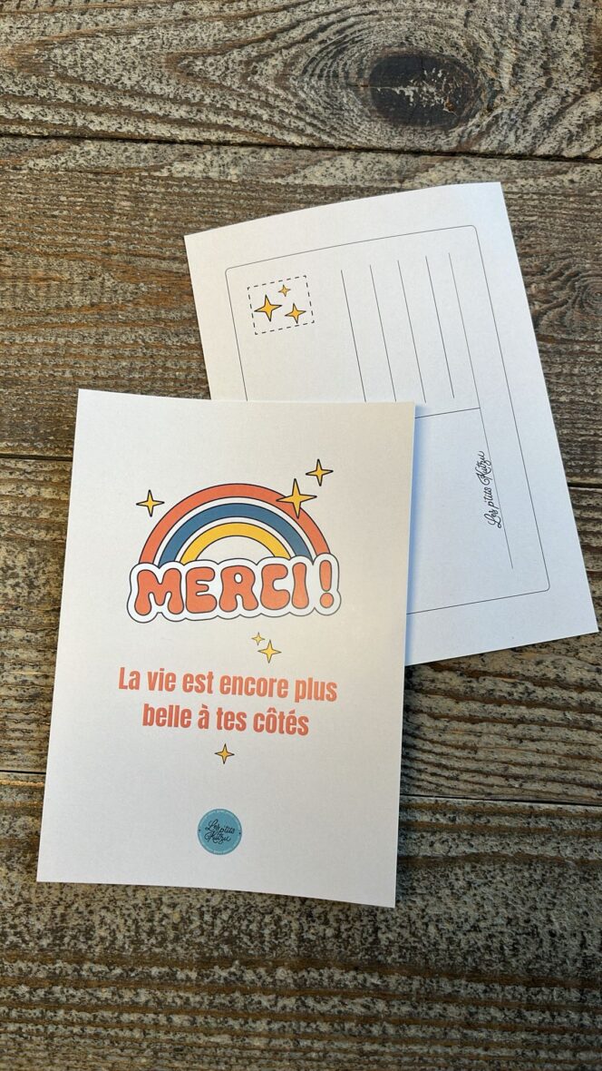 Carte Merci, la vie est belle à tes côtés !
