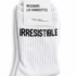 Chaussettes blanches "Irrésistible" pour homme