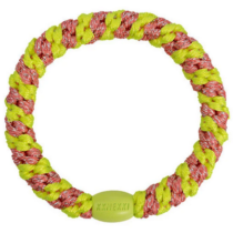 kknekki jaune et rose rayé fluo