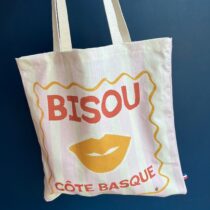 totebag bisou rose