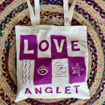 totebag love anglet fushia