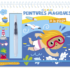 Peintures magiques à la plage avec pinceau à eau