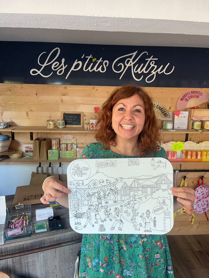 Set de table coloriable Pays Basque – Les P&rsquo;tits Kutzu