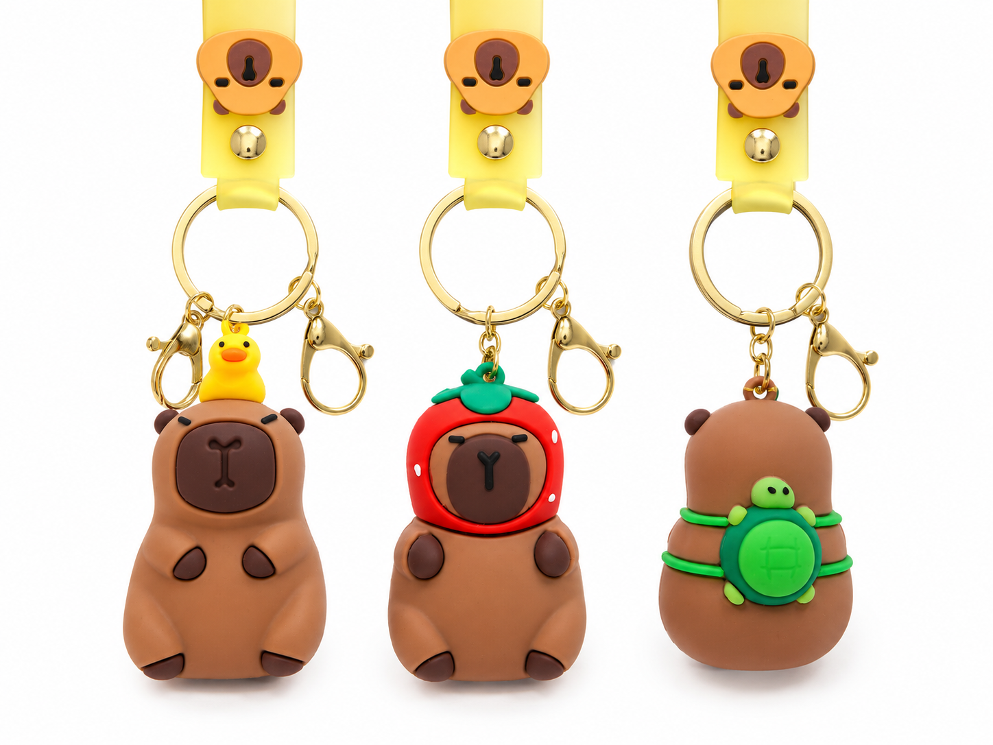 Porte-clefs Capybara déguisé kawaii