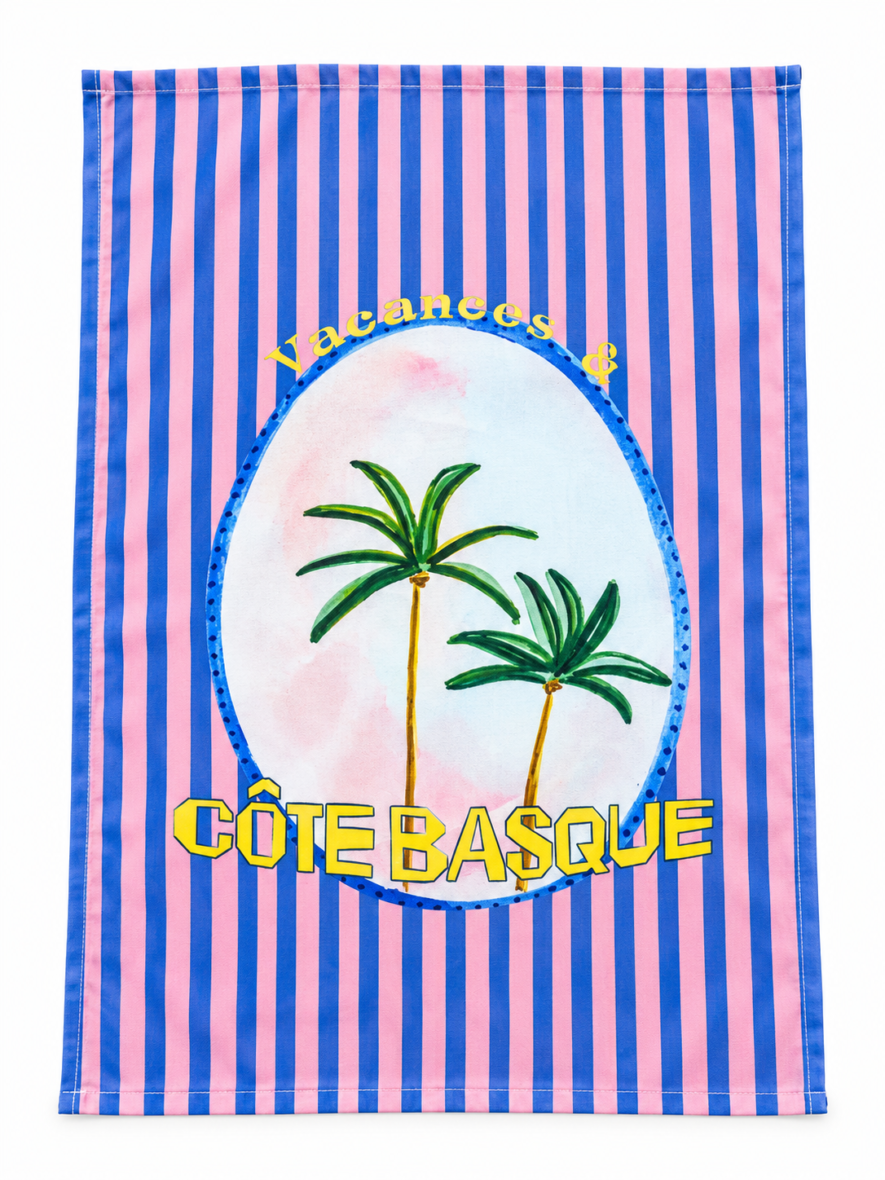 Torchon coton Côte Basque – Vacances au Pays Basque