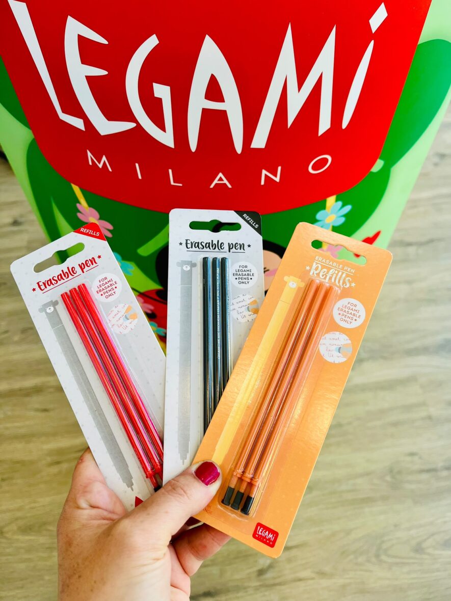 Recharge stylo effaçable Legami – Lot de 3
