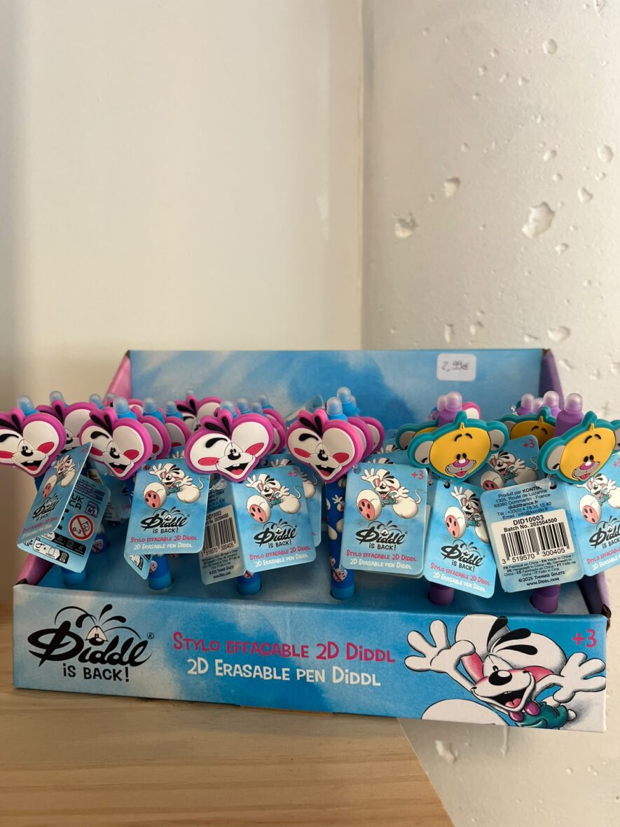 Stylo effaçable 2D Diddl – Modèles au choix