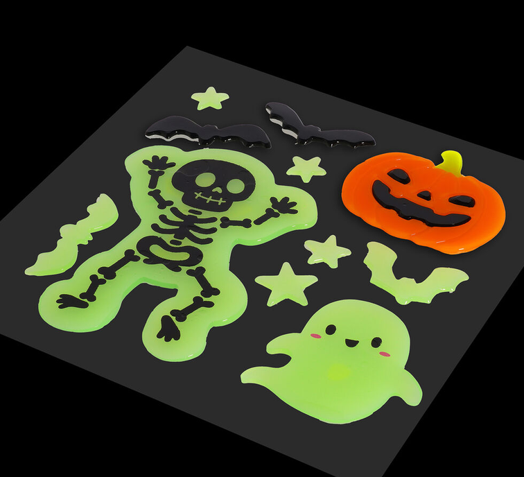 gel autocollants halloween