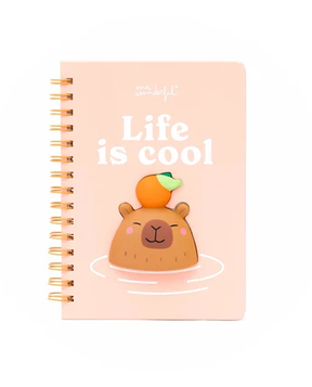 Carnet A5 Squishy Capybara « Life is Cool » – Mr Wonderful